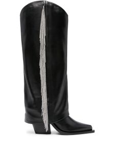 Le Silla bottes Jewel 110 mm en cuir - Noir