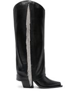 Le Silla bottes Jewel 110 mm en cuir - Noir - thumbnail