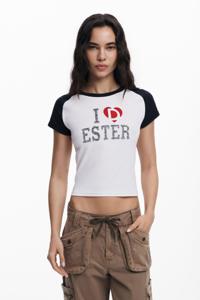T-shirt "I love Ester" - WHITE - XL