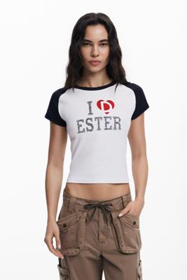 T-shirt "I love Ester" - WHITE - XL