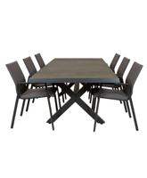 Qopps Bilby tuintafel met Fubar stapelbare tuinstoel