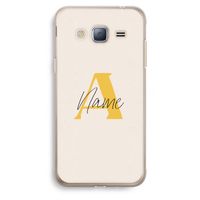 Amber Script: Samsung Galaxy J3 (2016) Transparant Hoesje
