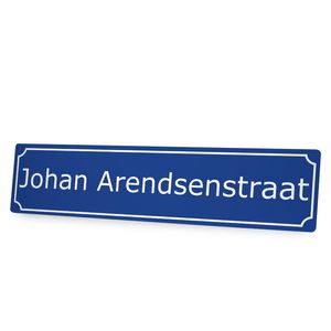 Aluminium straatnaambord bedrukken - 65 x 15 cm