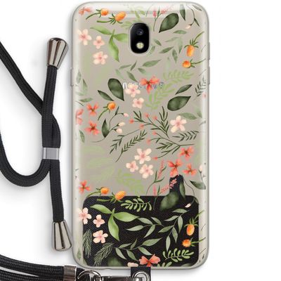 Sweet little flowers: Samsung Galaxy J7 (2017) Transparant Hoesje met koord