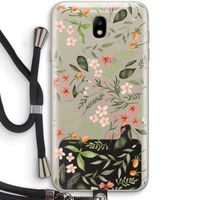 Sweet little flowers: Samsung Galaxy J7 (2017) Transparant Hoesje met koord