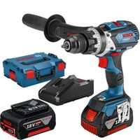 Bosch Blauw GSB 18V-110 C Professional | Accuschroef klopboormachine | 2x 18V 5.0Ah Li-Ion in L-Boxx - 06019G030D