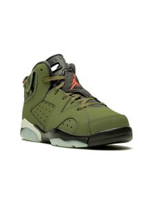 Jordan Kids baskets Air Jordan 6 Travis Scott (TD) - Vert