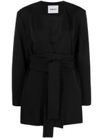 AMBUSH blazer ceinturé à ourlet asymétrique - Noir