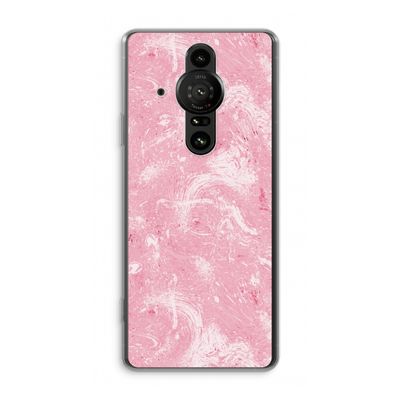 Abstract Painting Pink: Sony Xperia Pro-I Transparant Hoesje