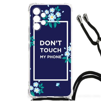 Samsung Galaxy A13 4G Anti Shock Case Flowers Blue DTMP