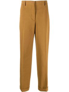 Miu Miu pantalon droit à logo brodé - Jaune