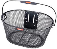 RIXEN & KAUL fietsmand, voorop "oval" fr.basket r&k oval black