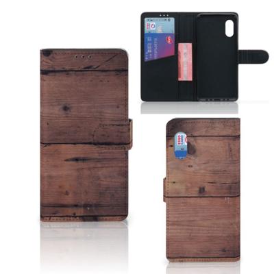 Samsung Xcover Pro | Book Style Case | Old Wood
