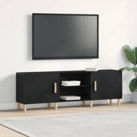 Tv-kast Zwart eiken 150 x 30 x 50 cm Bewerkt hout
