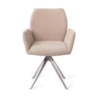 Jesper Home Misaki eetkamerstoel Sand Strand turn steel