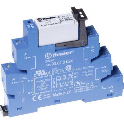 Finder 38.01.7.024.0050 Koppelrelais 24 V/DC 16 A 1x wisselcontact Piece 1 stuk(s)