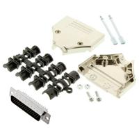 MH Connectors MHDTPK25HD44MS-K D-sub male connectorset 180 ° Aantal polen: 25 Soldeerkelk 1 stuk(s)