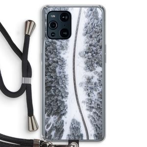 Snøfall: Oppo Find X3 Pro Transparant Hoesje met koord