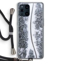 Snøfall: Oppo Find X3 Pro Transparant Hoesje met koord