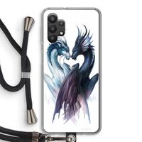 Yin Yang Dragons: Samsung Galaxy A32 5G Transparant Hoesje met koord