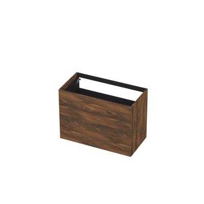 INK - Onderkast 2 Laden Push To Open 65cm Hout Decor - 900x450x650 Mm - Noten