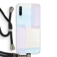 Square pastel: Huawei P Smart Pro Transparant Hoesje met koord