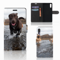 Sony Xperia XZ | Sony Xperia XZs Telefoonhoesje met Pasjes Honden Labrador