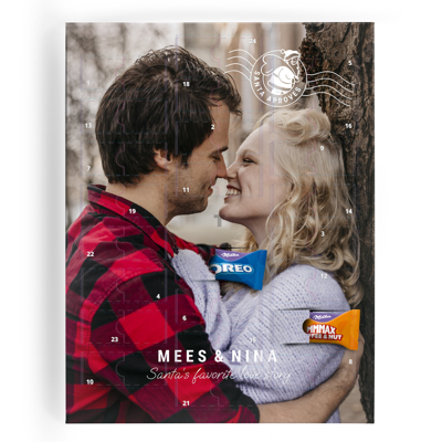 Gepersonaliseerde Milka Favourites adventskalender - eigen design
