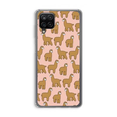 Alpacas: Samsung Galaxy A12 Transparant Hoesje