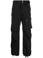 sacai pantalon droit à poches cargo - Noir