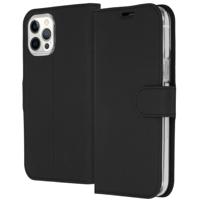 Accezz Wallet Case voor Apple iPhone 12 Pro Max Telefoonhoesje Zwart