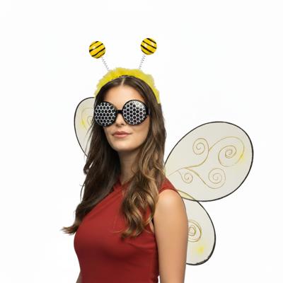 Verkleed set bij - geel - volwassen - Carnavalskleding/accessoires