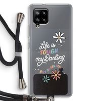 Tough Life: Samsung Galaxy A42 5G Transparant Hoesje met koord