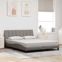 Bedframe zonder matras "Hanko" stof taupe 160x200 cm