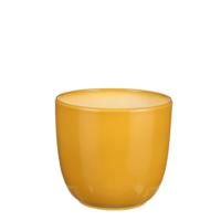 Tusca pot rond oker - h16xd17cm - Mica decorations
