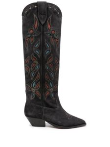 ISABEL MARANT bottes Denvee 40 mm en daim - Noir