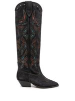 ISABEL MARANT bottes Denvee 40 mm en daim - Noir - thumbnail