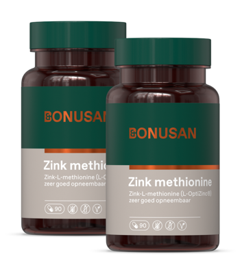 Bonusan Zinkmethionine 15mg Capsules Duoverpakking Bonusan Zinkmethionine 15mg Capsules Duoverpakking