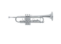 Viking Choice  Trompet messing en zilver - Bb - Zilver - inclusief koffer - thumbnail