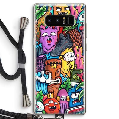 Vexx Mixtape: Samsung Galaxy Note 8 Transparant Hoesje met koord