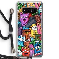 Vexx Mixtape: Samsung Galaxy Note 8 Transparant Hoesje met koord