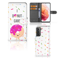Samsung Galaxy S21 Book Cover Donut Roze - thumbnail