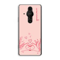 Love is in the air: Sony Xperia Pro-I Transparant Hoesje