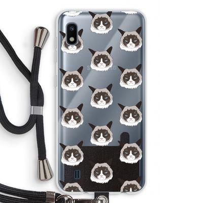 It's a Purrr Case: Samsung Galaxy A10 Transparant Hoesje met koord