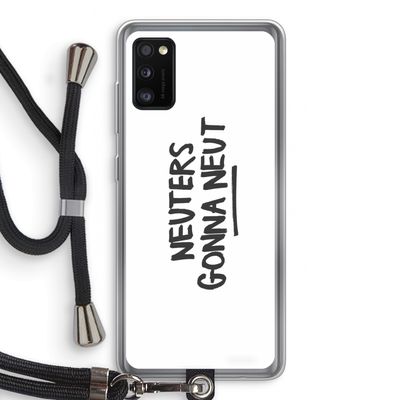 Neuters: Samsung Galaxy A41 Transparant Hoesje met koord