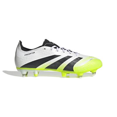 adidas Predator League IJzeren-Nop Voetbalschoenen (SG) Wit Zwart Neongeel