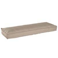 VidaXL Kussen taupe 120 x 40 x 8 cm oxford stof