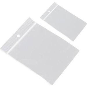 200x Gripzakjes/verpakkingszakjes 80 x 120 mm en 40 x 60 mm   -