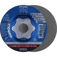 PFERD 64188115 CC-GRIND-FLEX 115 SG STEEL COARSE Schuurschijf Diameter 115 mm Boordiameter 22.23 mm 10 stuk(s) - thumbnail