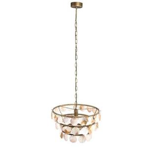 PTMD Jalinn Ronde Hanglamp - H140,5 x Ø52 cm - Metaal - Goud